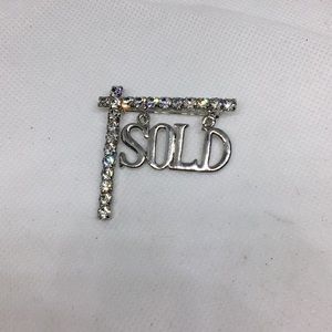 Sterling Silver Realtor Brooch.